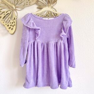 H&M Lavender Velour Dress